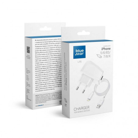 Reiseladegerät für iPhone 5/6/6s/7/8/X Lite Weiß