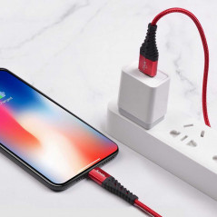 COOL Ladedatenkabel für iPhone Lightning 8-Pin X38 Rot