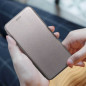 Book Elegance auf Apple iPhone 13 mini Brieftaschenetui Grau