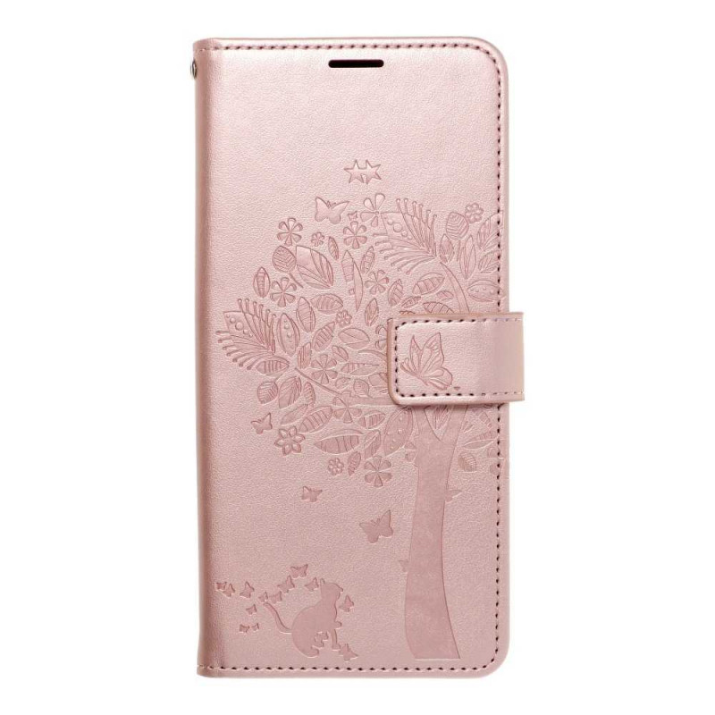 MEZZO Book auf Samsung Galaxy A03S FORCELL Brieftaschenetui Rosa