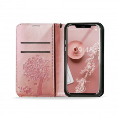 MEZZO Book auf Samsung Galaxy A03S FORCELL Brieftaschenetui Rosa