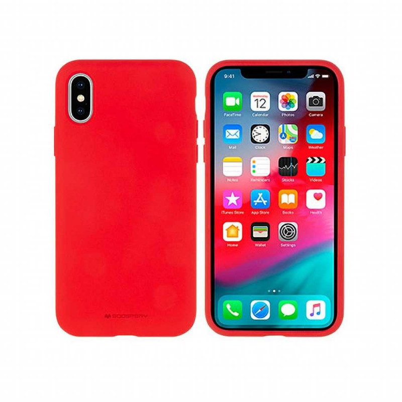 Silicone case auf Samsung Galaxy A03S MERCURY Silikonhülle Rot