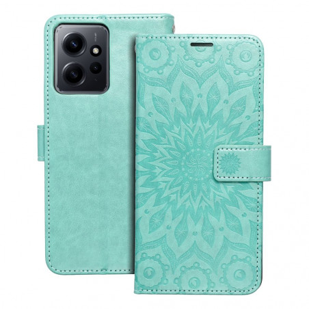 XIAOMI Redmi Note 12 4G Book Handytaschen MEZZO Book Mandala  Grün