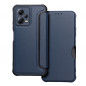 XIAOMI Redmi Note 12 5G Book Handytaschen Razor Book Kohlenstoff-Faser, Kohlenstoffmuster  Blau