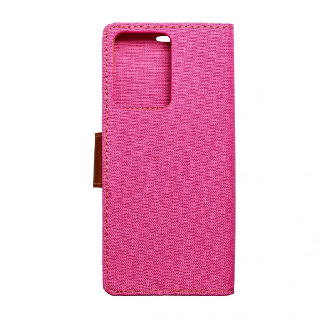 XIAOMI Redmi Note 12 Pro 5G Book Handytaschen CANVAS Book Rosa 