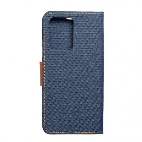 XIAOMI Redmi Note 12 Pro Plus 5G Book Handytaschen CANVAS Book Navy blau