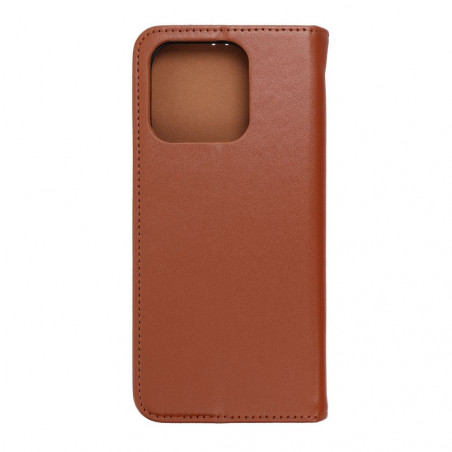 XIAOMI Redmi 12C Book Handytaschen Leather case SMART PRO Elegant  Braun