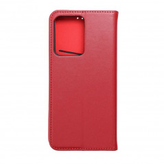 XIAOMI Redmi Note 12 Pro 5G Book Handytaschen Leather case SMART PRO Elegant  Rotwein