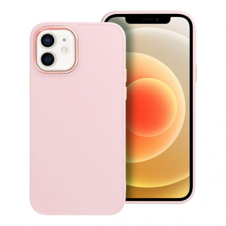 Apple iPhone 12 Pro Hülle FRAME Elegant  Puderrosa