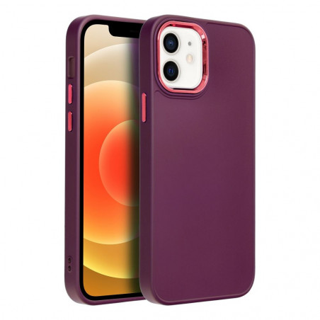 Apple iPhone 12 Pro Hülle FRAME Elegant  Lila (Purple)