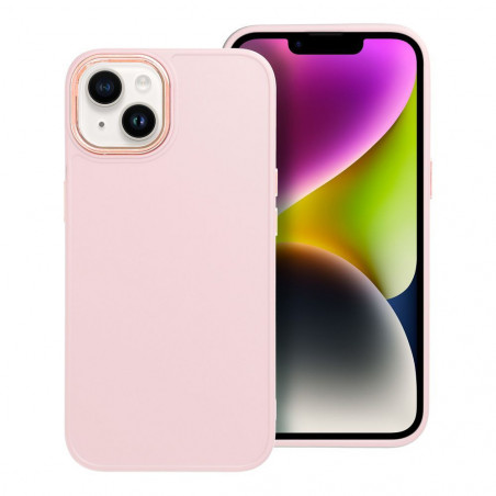 Apple iPhone 14 Hülle FRAME Elegant  Puderrosa