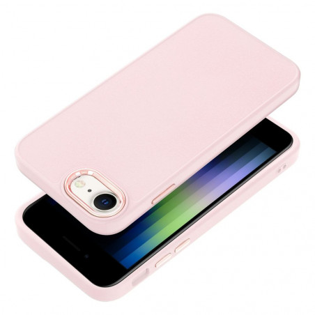 Apple iPhone SE 2022 5G Hülle FRAME Elegant  Puderrosa