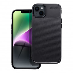 Apple iPhone 14 Hülle Carbon premium Elegant  Schwarz
