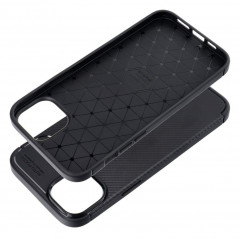 Apple iPhone 14 Hülle Carbon premium Elegant  Schwarz