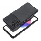 Samsung Galaxy A12 Hülle Carbon premium Elegant  Schwarz