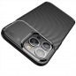 Samsung Galaxy A12 Hülle Carbon premium Elegant  Schwarz