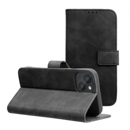Apple iPhone 14 Book Handytaschen TENDER Book Schwarz