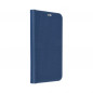 Apple iPhone 14 Book Handytaschen LUNA Book Carbon Kohlenstoff-Faser, Elegant  Blau