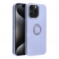 Apple iPhone 15 Pro Max Hülle Silicone ring Lila (Violet)