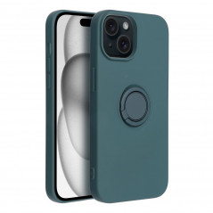 Apple iPhone 15 Hülle Silicone ring Grün
