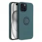 Apple iPhone 15 Hülle Silicone ring Grün