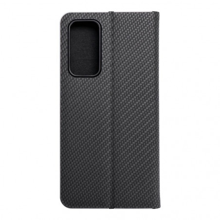 XIAOMI 12 Lite Book Handytaschen LUNA Book Carbon Kohlenstoff-Faser, Elegant  Schwarz