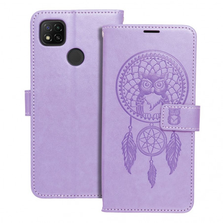 XIAOMI Redmi 9C NFC Book Handytaschen MEZZO Book Traumfänger  Lila (Purple)