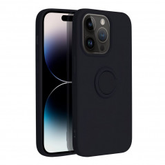 Apple iPhone 14 Pro Hülle Silicone ring Schwarz