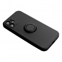 Apple iPhone 14 Pro Hülle Silicone ring Schwarz