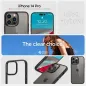 Apple iPhone 14 Pro Hülle Spigen Ultra Hybrid Kristallklar  Matt Schwarz