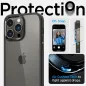 Apple iPhone 14 Pro Hülle Spigen Ultra Hybrid Kristallklar  Matt Schwarz