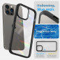 Apple iPhone 14 Pro Max Hülle Spigen Ultra Hybrid Kristallklar  Matt Schwarz