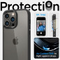 Apple iPhone 14 Pro Max Hülle Spigen Ultra Hybrid Kristallklar  Matt Schwarz