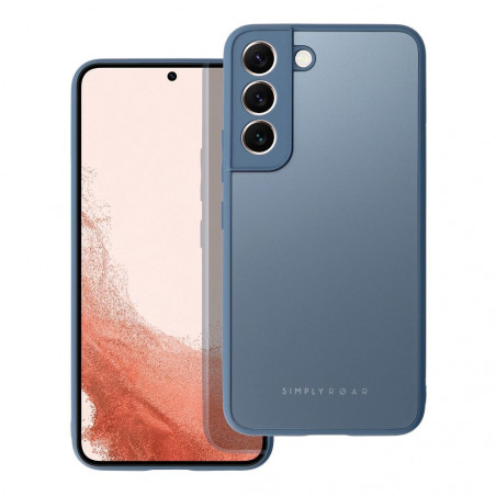 Samsung Galaxy A03s Hülle Roar Matte Glass Stilvoll  Blau
