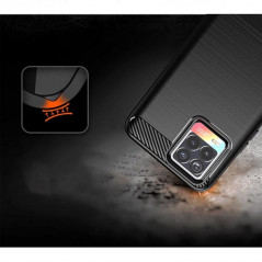 realme 8 Hülle Carbon Elegant  Schwarz