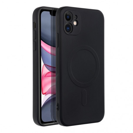 Apple iPhone 11 Hülle Silicone Mag Cover MagSAFE  Schwarz