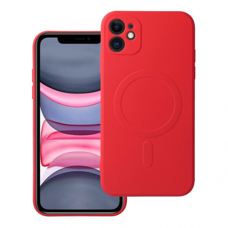 Apple iPhone 11 Hülle Silicone Mag Cover MagSAFE  Rot
