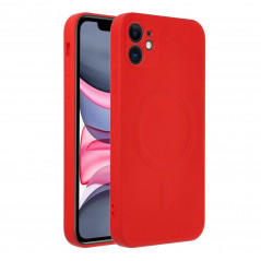 Apple iPhone 11 Hülle Silicone Mag Cover MagSAFE  Rot