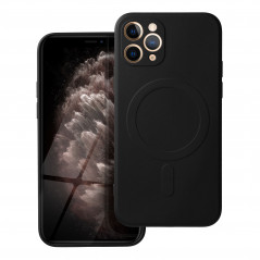 Apple iPhone 11 Pro Hülle Silicone Mag Cover MagSAFE  Schwarz