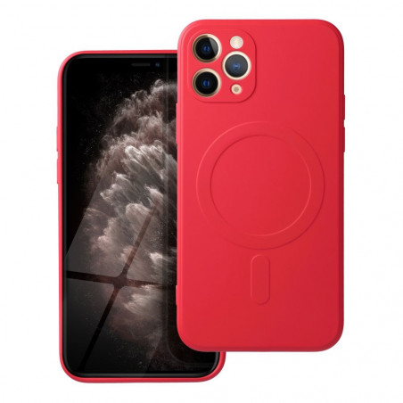 Apple iPhone 11 Pro Hülle Silicone Mag Cover MagSAFE  Rot