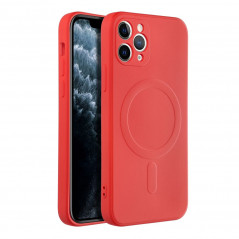 Apple iPhone 11 Pro Hülle Silicone Mag Cover MagSAFE  Rot