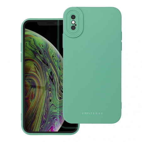 Apple iPhone XS Hülle Roar Luna Monochromatische, Stilvoll, Ein ästhetisches Accessoire  Grün