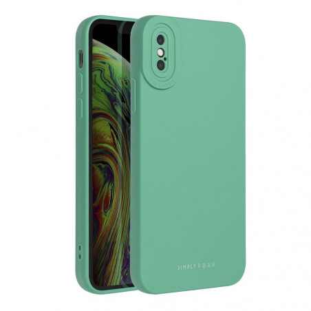 Apple iPhone XS Hülle Roar Luna Monochromatische, Stilvoll, Ein ästhetisches Accessoire  Grün