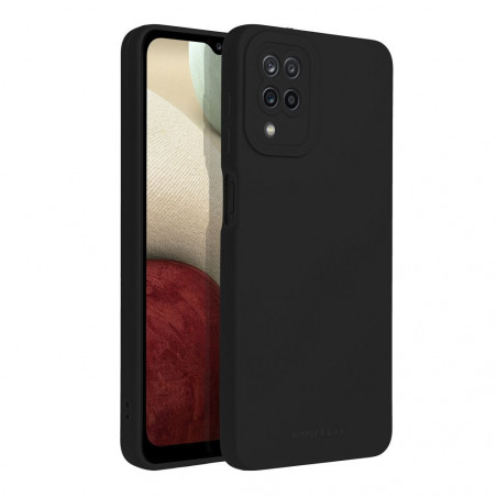 Samsung Galaxy A12 Hülle Roar Luna Monochromatische, Stilvoll, Ein ästhetisches Accessoire  Schwarz