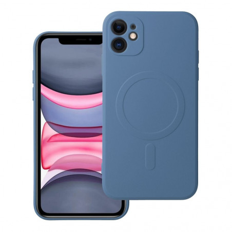 Apple iPhone 11 Hülle Silicone Mag Cover MagSAFE  Blau