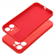 Apple iPhone 13 Pro Max Hülle Silicone Mag Cover MagSAFE  Rot