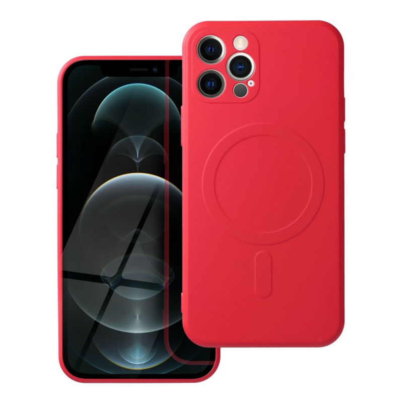 Apple iPhone 12 Pro Hülle Silicone Mag Cover MagSAFE  Rot