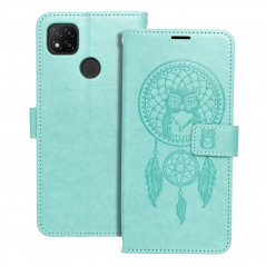 XIAOMI Redmi 9C NFC Book Handytaschen MEZZO Book Traumfänger  Grün
