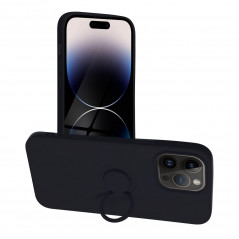 Apple iPhone 14 Pro Max Hülle Silicone ring Schwarz