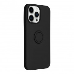 Apple iPhone 14 Pro Max Hülle Silicone ring Schwarz